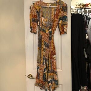 Chelsea & Violet Multicolor Patchwork Dress